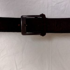 Bergen Uomo Vera Pelle Brown Suede Belt 32/80/1373